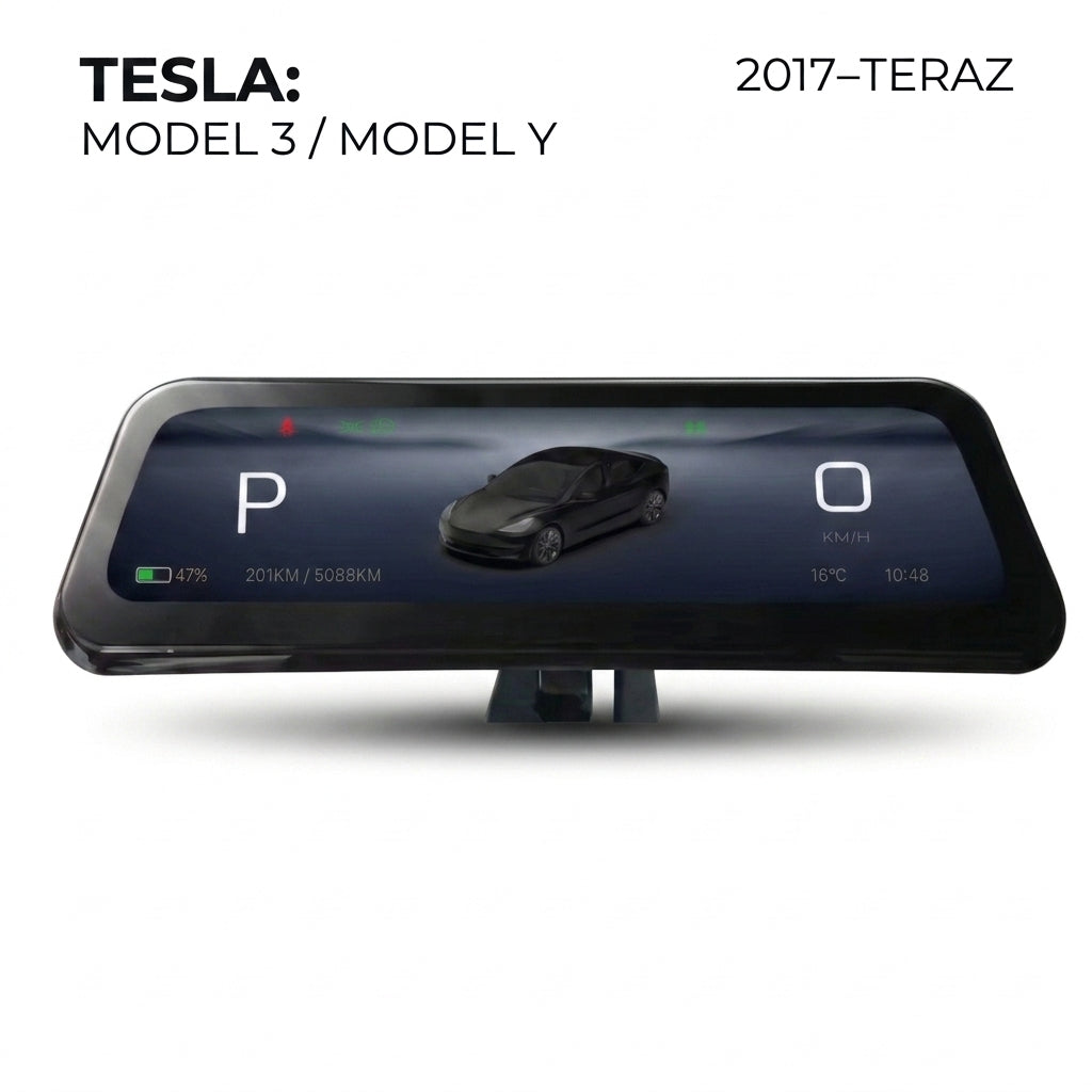Zegary Carplay Tesla Model 3, Y